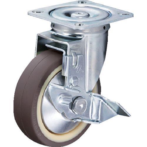 ハンマー 旋回式ウレタン車輪(ナイロンホイール・ボールベアリング)125mm ストッパー付