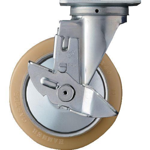 ハンマー 旋回式ウレタン車輪(ローラーベアリング)150mm ストッパー付