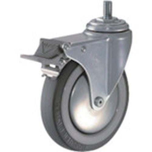 ハンマー ねじ込み旋回式ウレタン車輪 125mm M16 トータルロック