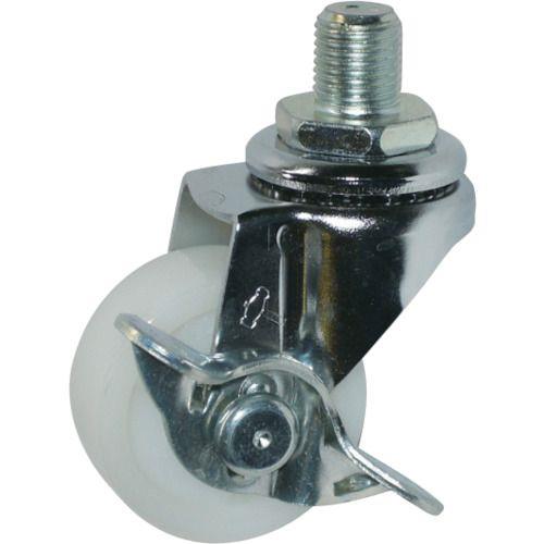 ハンマー ねじ込み旋回式ナイロン車輪 40mm UNF1/2 ストッパー付