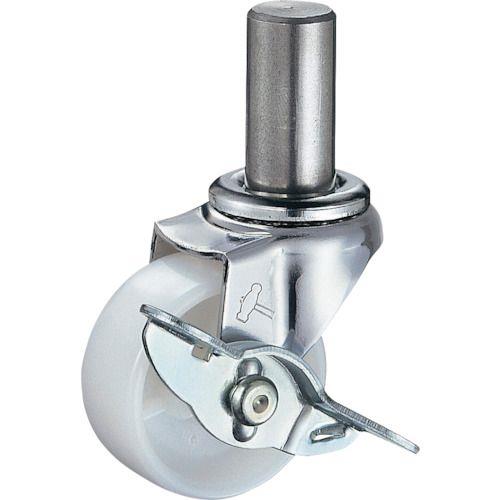 ハンマー 差込み旋回式ナイロン車輪 40mm ストッパー付