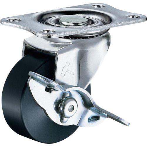 ハンマー Eシリーズ旋回式MCナイロン車輪 40mm ストッパー付