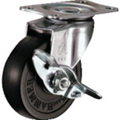 ハンマー Eシリーズ旋回式ゴム車輪 65mm ストッパー付