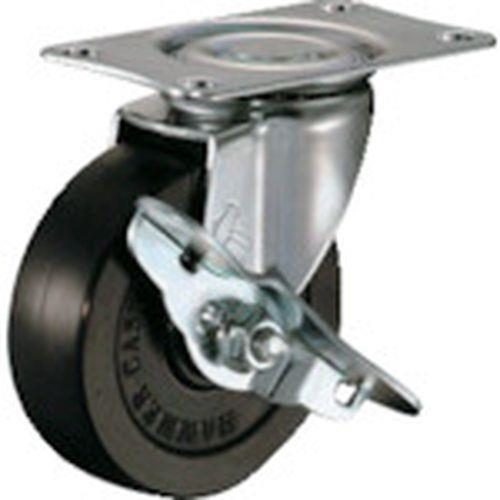 ハンマー Eシリーズ旋回式ゴム車輪 85mm ストッパー付