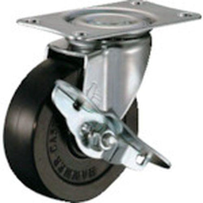 ハンマー Eシリーズ旋回式ゴム車輪 85mm ストッパー付
