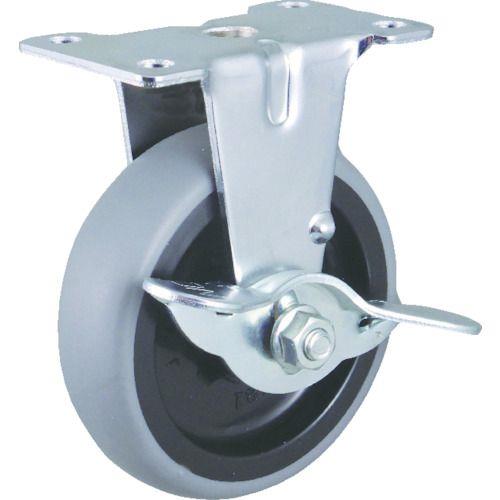 ハンマー Eシリーズ固定式エラストマー車輪(PPホイール)50mm ストッパー付