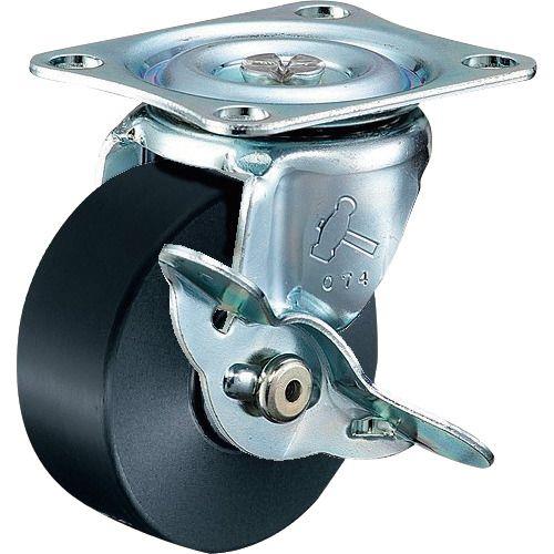 ハンマー Gシリーズ旋回式MCナイロン車輪 75mm ストッパー付
