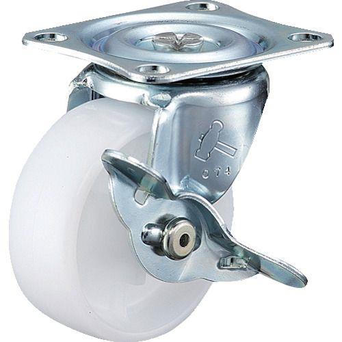 ハンマー Gシリーズ旋回式ナイロン車輪 65mm ストッパー付