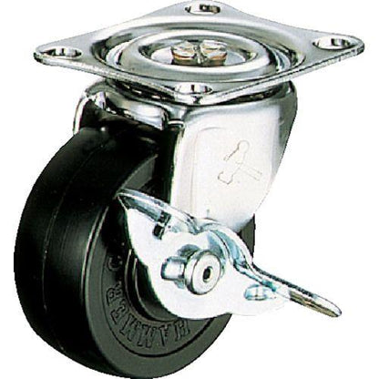 ハンマー Gシリーズ旋回式ゴム車輪 50mm ストッパー付
