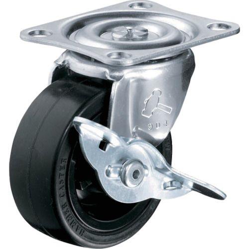 ハンマー Gシリーズ旋回式ゴム車輪 75mm ストッパー付