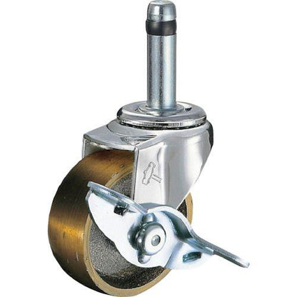 ハンマー 差込み旋回式イモノ車輪 40mm ストッパー付