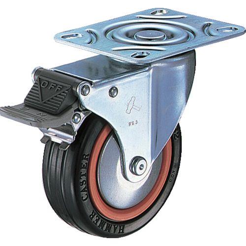 ハンマー Mシリーズ 自在 SP付 ゴム車 125mm トータルロック