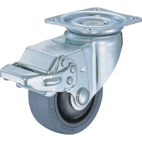 ハンマー 静音旋回式ゴム車輪(ナイロンホイール・ベアリング)75mm ストッパー付