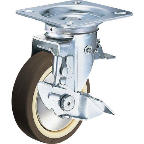 ハンマー スイッチキャスター ウレタン車輪(ナイロンホイール・ボールベアリング)100mm SP付