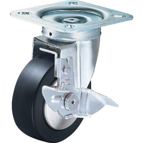 ハンマー 旋回式MCナイロン車輪(ラジアルボールベアリング)100mm ストッパー付