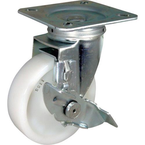 ハンマー 旋回式ナイロン車輪 100mm ストッパー付