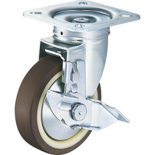 ハンマー 旋回式ウレタン車輪(ナイロンホイール・ボールベアリング)125mm ストッパー付