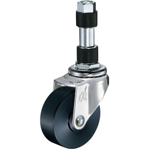 ハンマー パイプ差込み旋回式MCナイロン車輪 50mm φ16～18用
