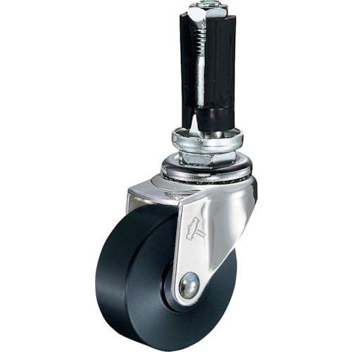 ハンマー パイプ差込み旋回式MCナイロン車輪 50mm φ19～21用