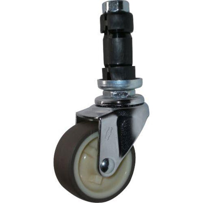 ハンマー パイプ差込み旋回式ウレタン車輪(ナイロンホイール)40mm φ25用