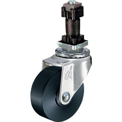 ハンマー パイプ差込み旋回式MCナイロン車輪 40mm 角25用