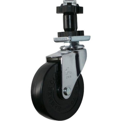 ハンマー パイプ差込み旋回式ゴム車輪 85mm 角25用