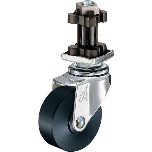 ハンマー パイプ差込み旋回式MCナイロン車輪 40mm 角32用