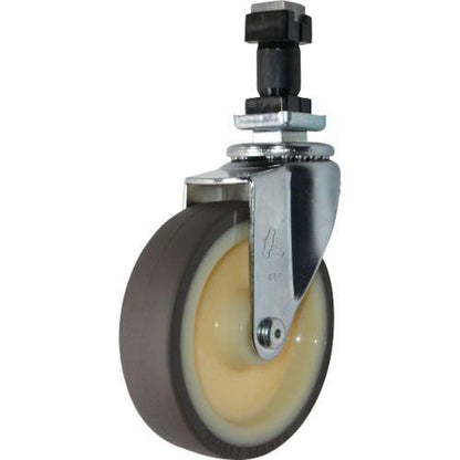 ハンマー パイプ差込み旋回式ウレタン車輪(ローラーベアリング)125mm 角32用