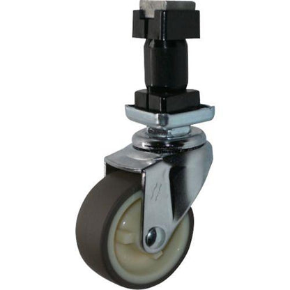 ハンマー パイプ差込み旋回式ウレタン車輪(ナイロンホイール)50mm 角32用