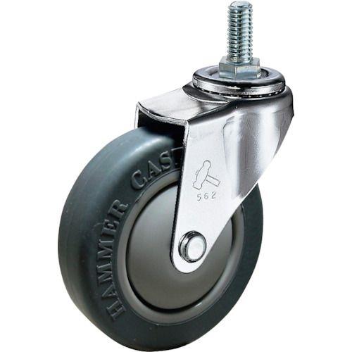 ハンマー ねじ込み旋回式エラストマー車輪 65mm W3/8
