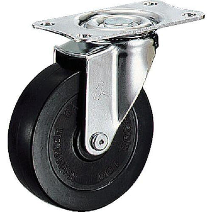 ハンマー 旋回式ゴム車輪 100mm