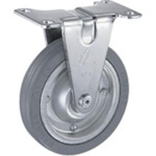 ハンマー 固定式ゴム車輪(スチールホイール)100mm