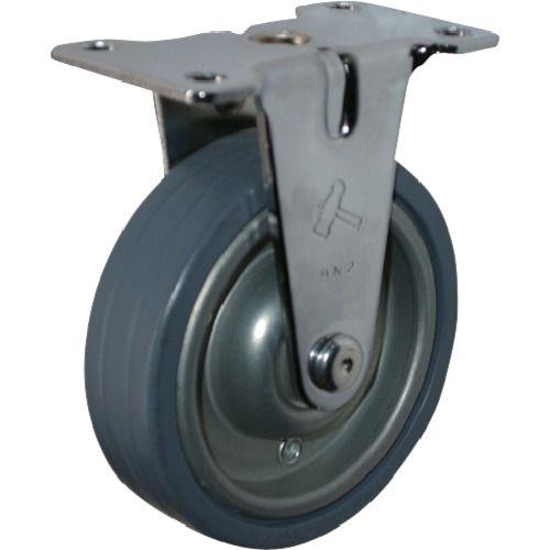 ハンマー 固定式ゴム車輪(スチールホイール)65mm