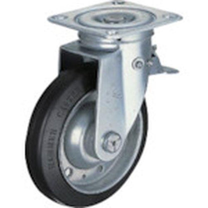 ハンマー スイッチキャスター ゴム車輪 125mm