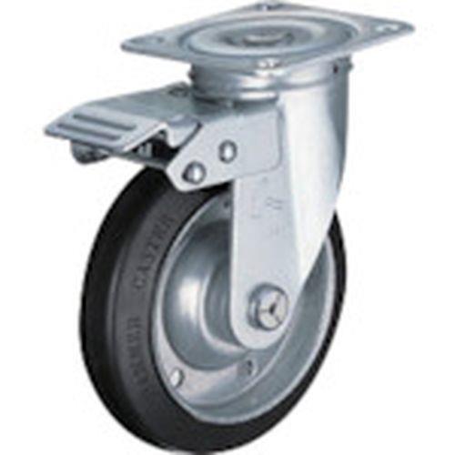 ハンマー スイッチキャスター ゴム車輪 100mm