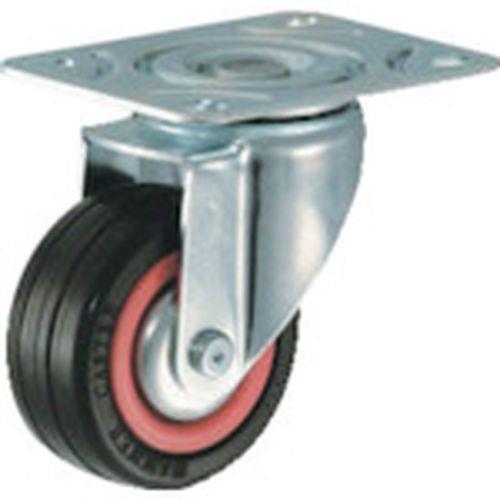 ハンマー 旋回式ゴム車輪(ナイロンホイール・ボールベアリング)75mm トータルロック