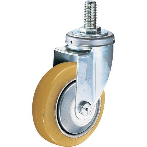 ハンマー ねじ込み旋回式ウレタン車輪(ローラーベアリング)125mm