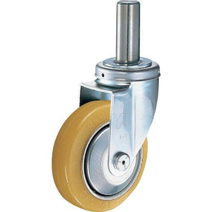 ハンマー 差込み旋回式ウレタン車輪(スチールホイール・ローラーベアリング)150mm
