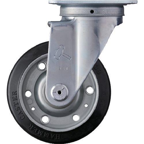 ハンマー 旋回式ゴム車輪 125mm