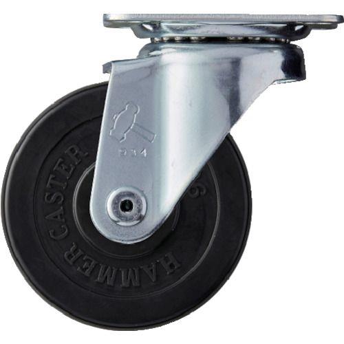 ハンマー 旋回式ゴム車輪 75mm