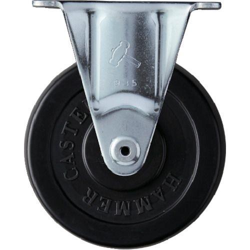 ハンマー 固定式ゴム車輪(ローラーベアリング)75mm
