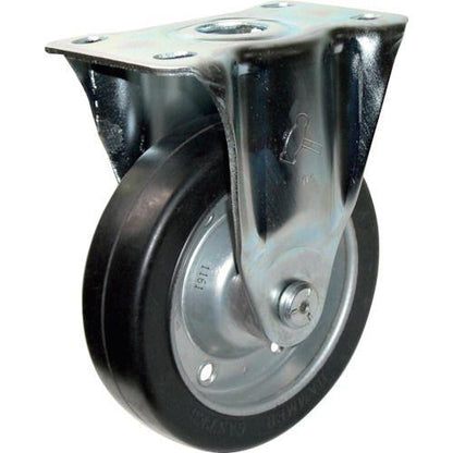 ハンマー 固定式ゴム車輪(ワイドタイプ)125mm