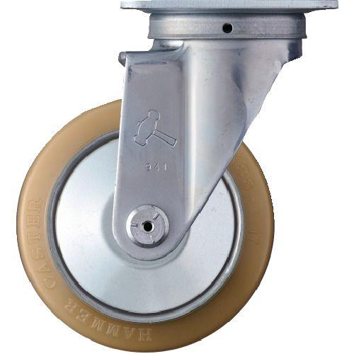 ハンマー 旋回式ウレタン車輪(スチールホイール・ローラーベアリング)125mm