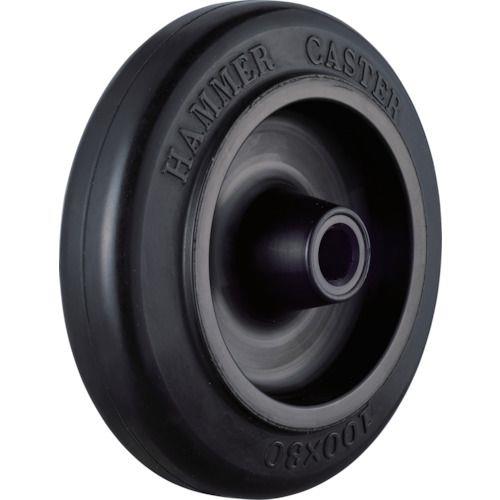 ハンマー Sシリ-ズ ナイロンホイ-ルゴム巻車輪 100mm