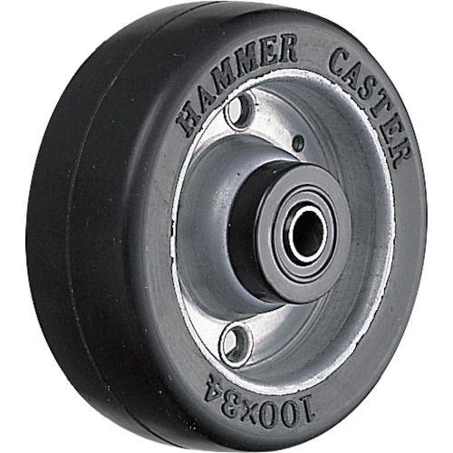 ハンマー S型幅広ゴムB入り車輪 125mm