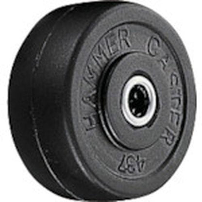 ハンマー S型ゴムB入り車輪 437S-RDB75 75mm