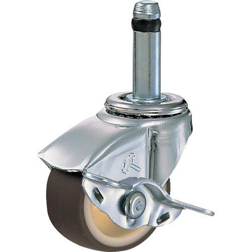 ハンマー 差込み旋回式ウレタン車輪(ナイロンホイール)50mm ストッパー付