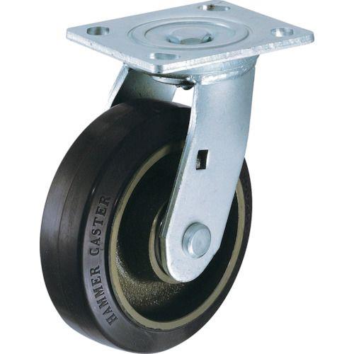 ハンマー 重荷重用旋回式ゴム車輪(イモノホイール・ラジアルボールベアリング)125mm
