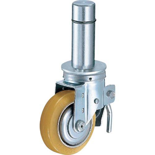 ハンマー 足場用旋回式ウレタン車輪(スチールホイール・ローラーベアリング)125mm トータルロック