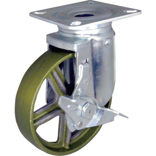 ハンマー 旋回式イモノ車輪 150mm ストッパー付